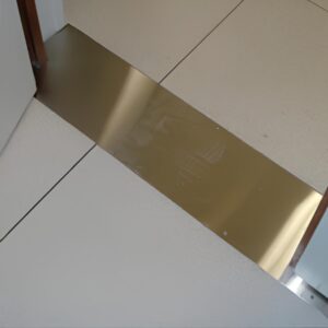 Seuil de porte inox