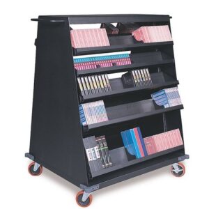 Chariot mobile pour déplacement des supports de stockage