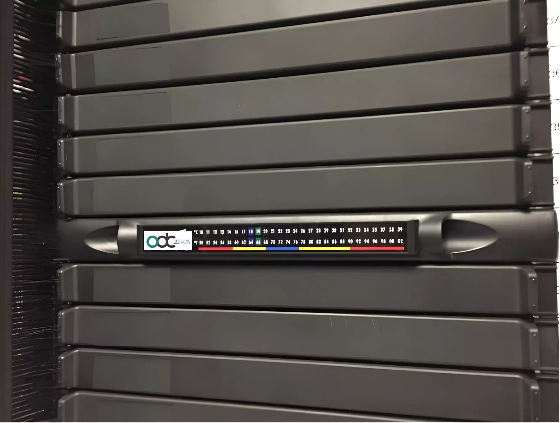 Obturateur 1U avec indicateur de température