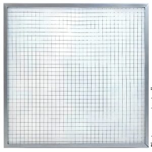 Filtre en plaque sur grille galva