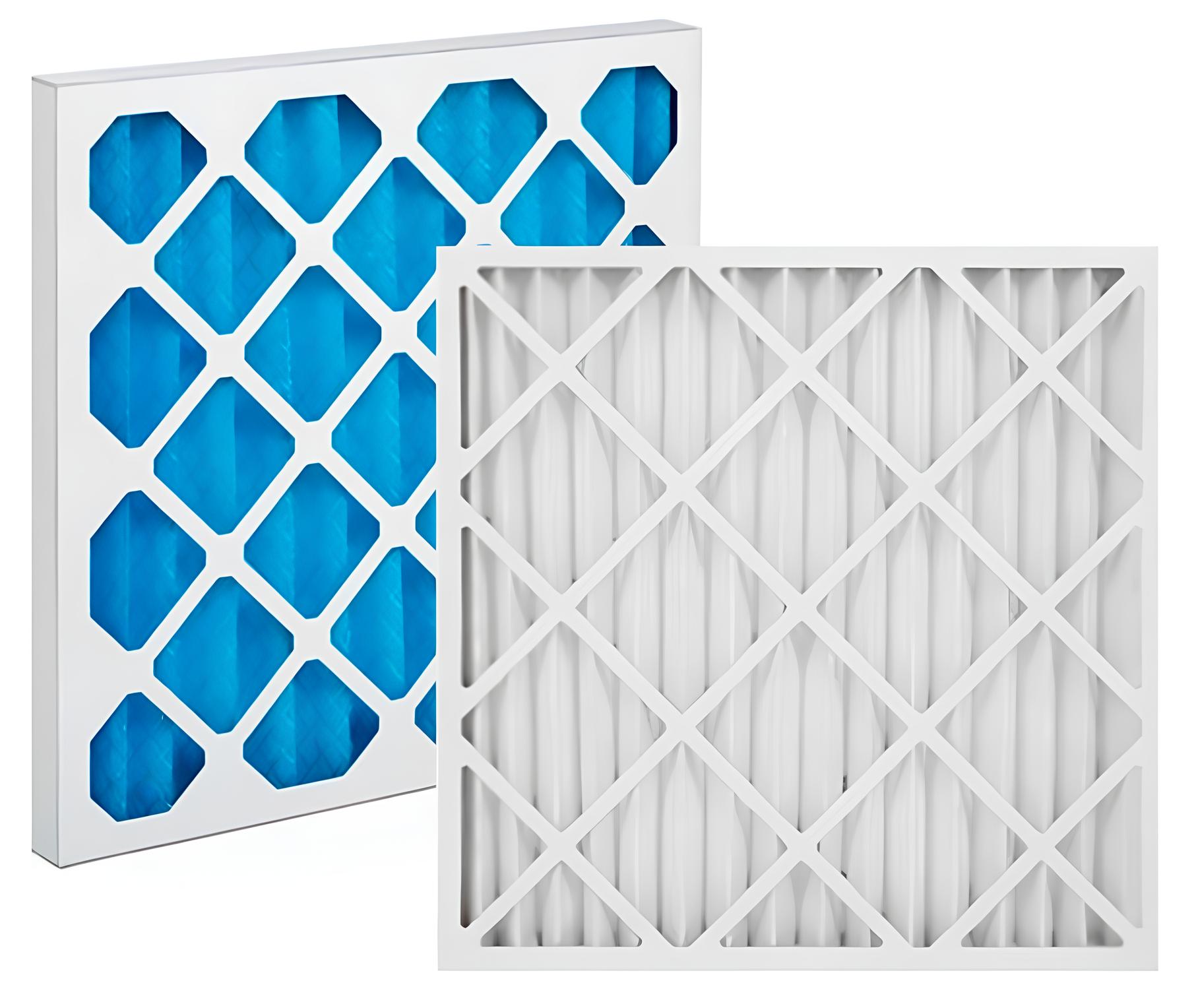 Filtre plissé dans cadre carton