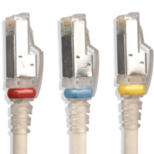 Cordon cuivre RJ45 Cat. 6A avec circuits imprimés intégré - S/FTP - 9 coloris de clips - 4 longueurs
